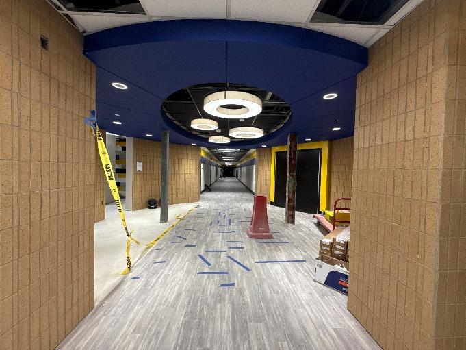 CHS - Auditorium Lobby Flooring in Progress