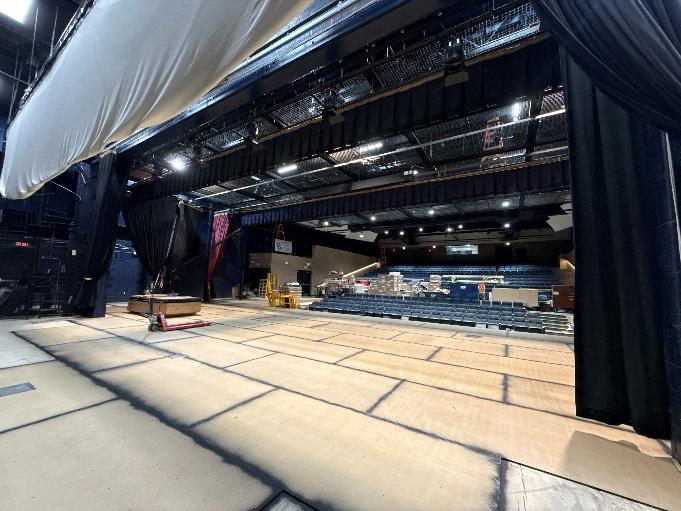 CHS - Auditorium Stage Flooring in Progress
