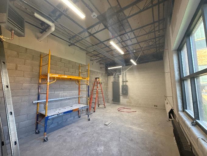 CHS - Storage Space Drywall in Progress