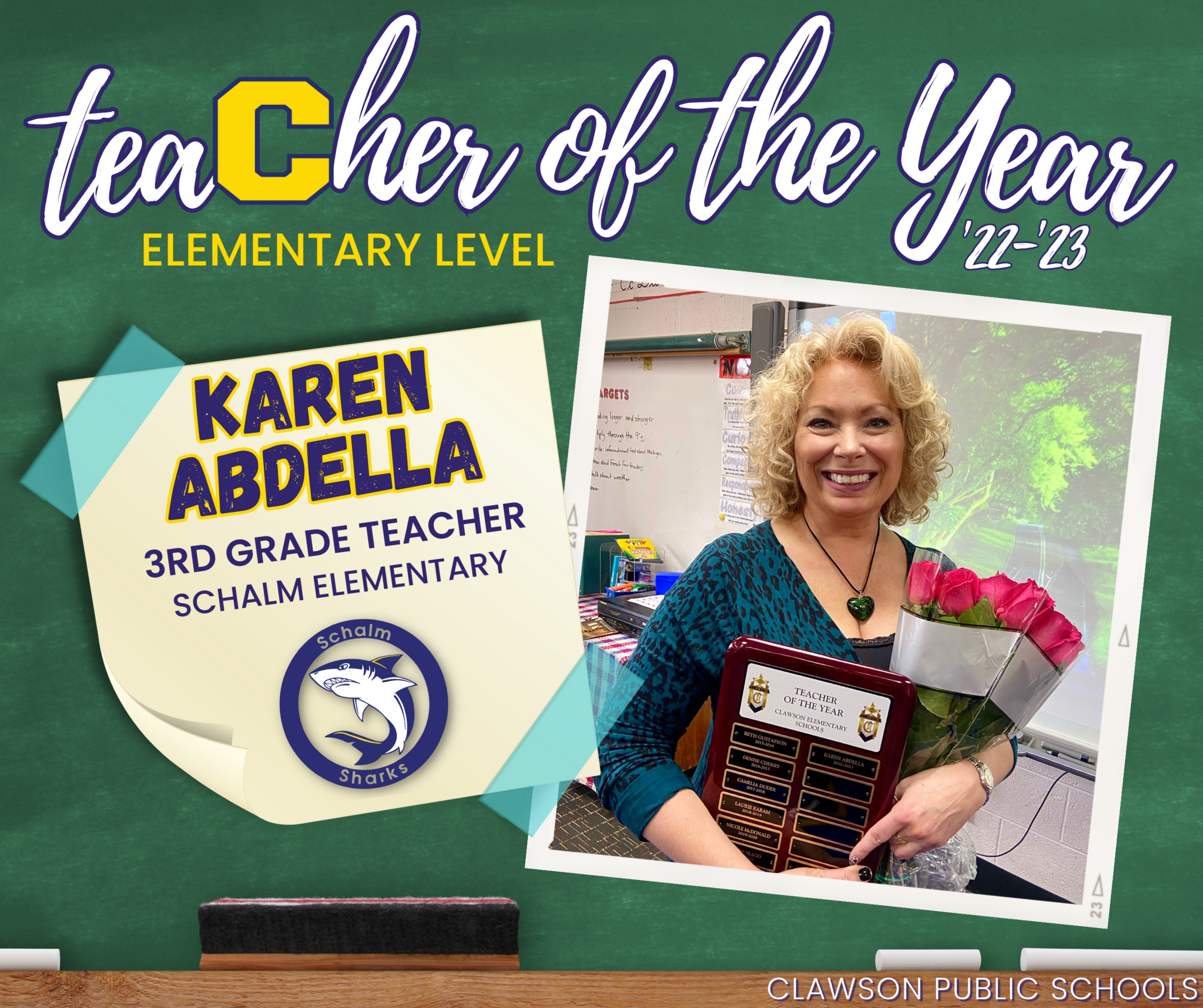 Teacher of the Year Karen Abdella